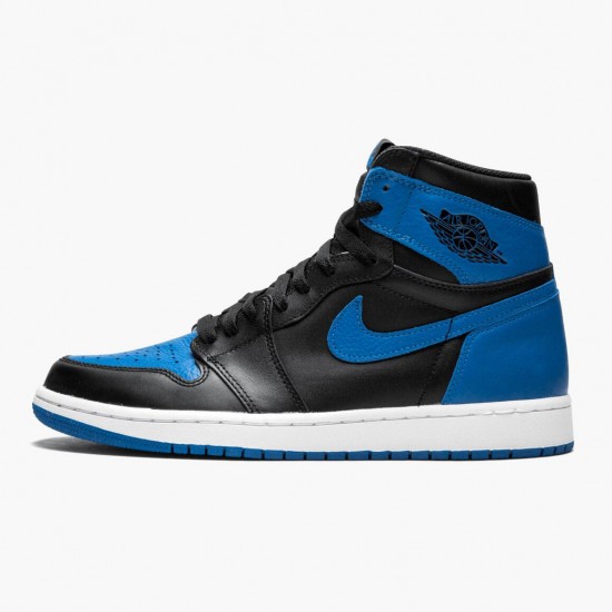 Air Jordan 1 Retro High OG Royal Musta/Royal-Valkoinen 555088 007