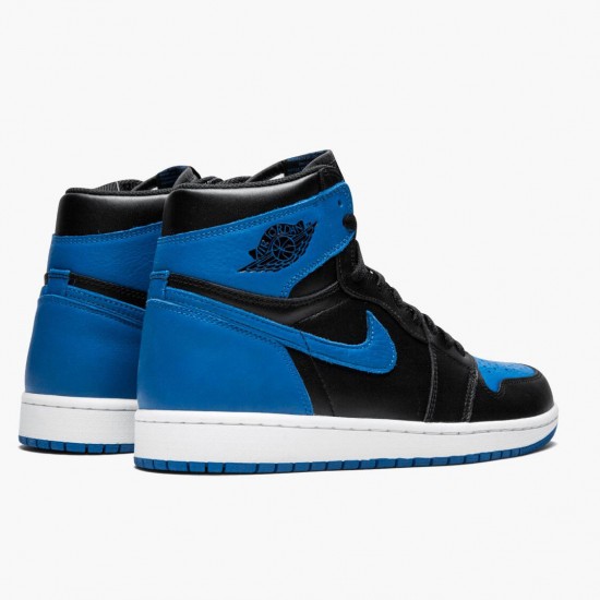 Air Jordan 1 Retro High OG Royal Musta/Royal-Valkoinen 555088 007