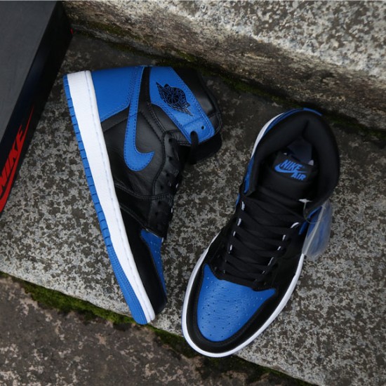 Air Jordan 1 Retro High OG Royal Musta/Royal-Valkoinen 555088 007
