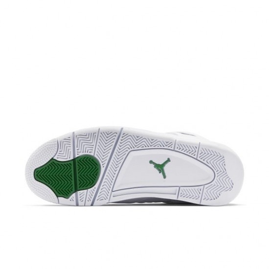 Air Jordan 4 Retro Metallic Green Naiset/Miehet CT8527 113 Valkoinen/Metallic Hopea-Pine Gre