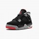 Air Jordan 4 Retro Bred 2019 Release Musta/Cement Harmaa-Summit Valkoinen 308497 060